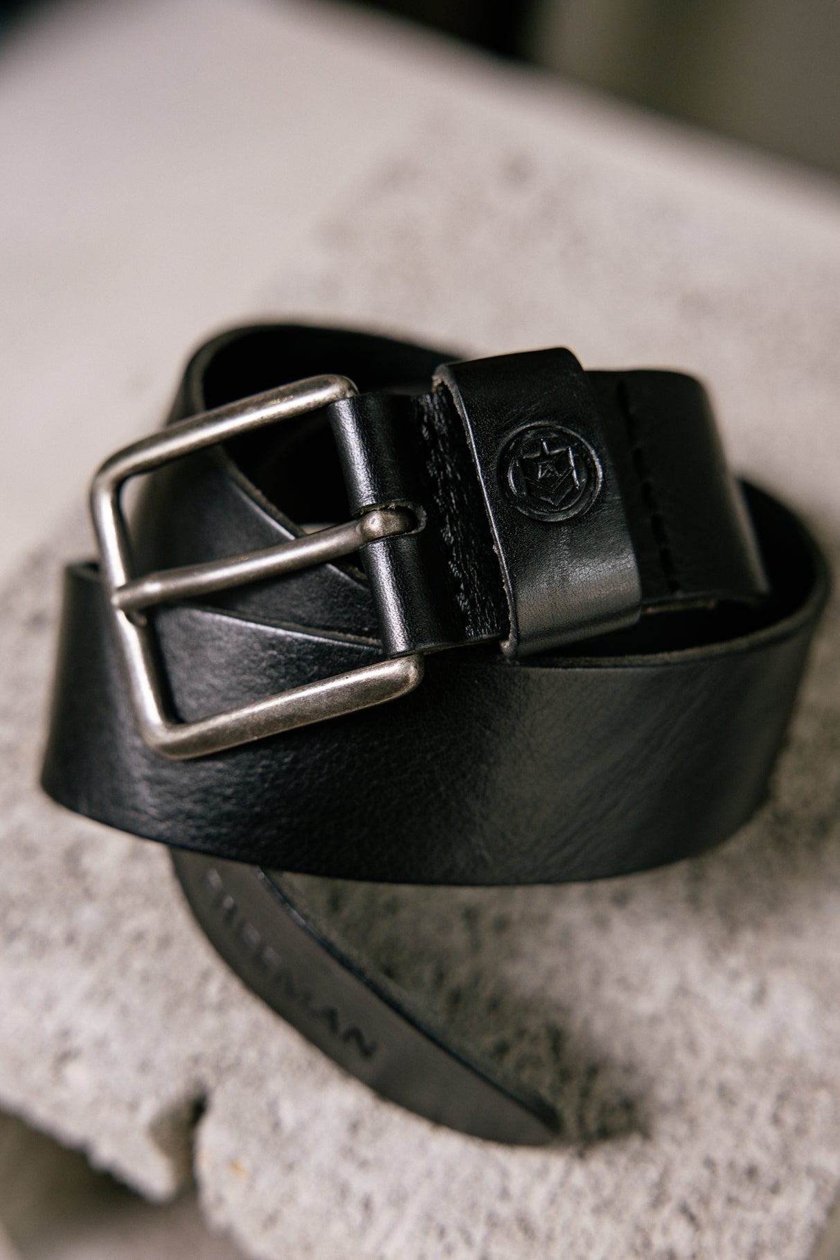 Cinturón hombre negro