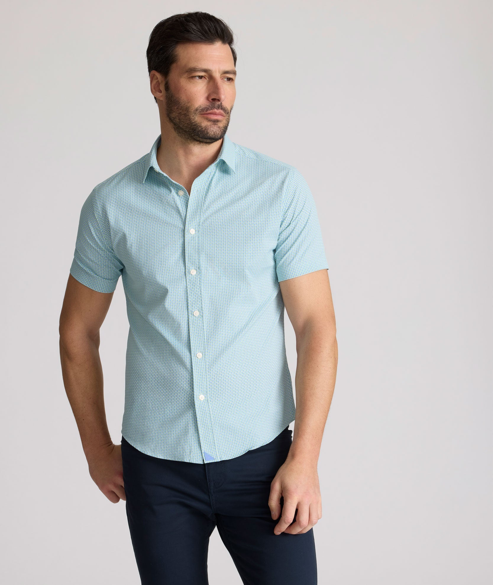 Camisa de cuello corta