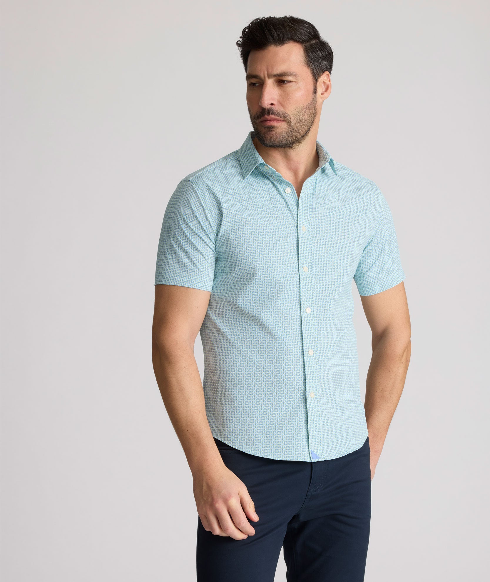 Camisa de cuello corta