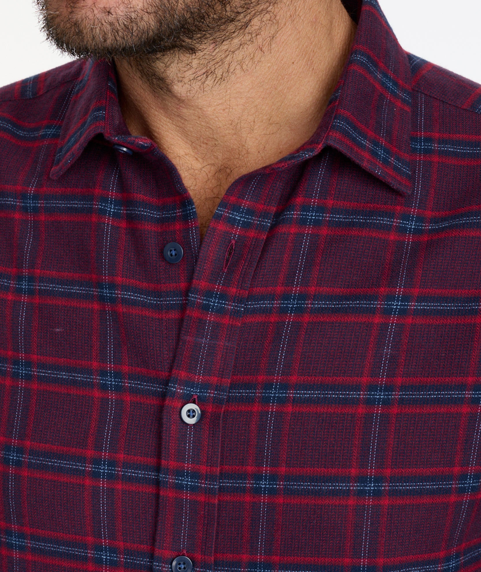 Camisa de manga larga roja