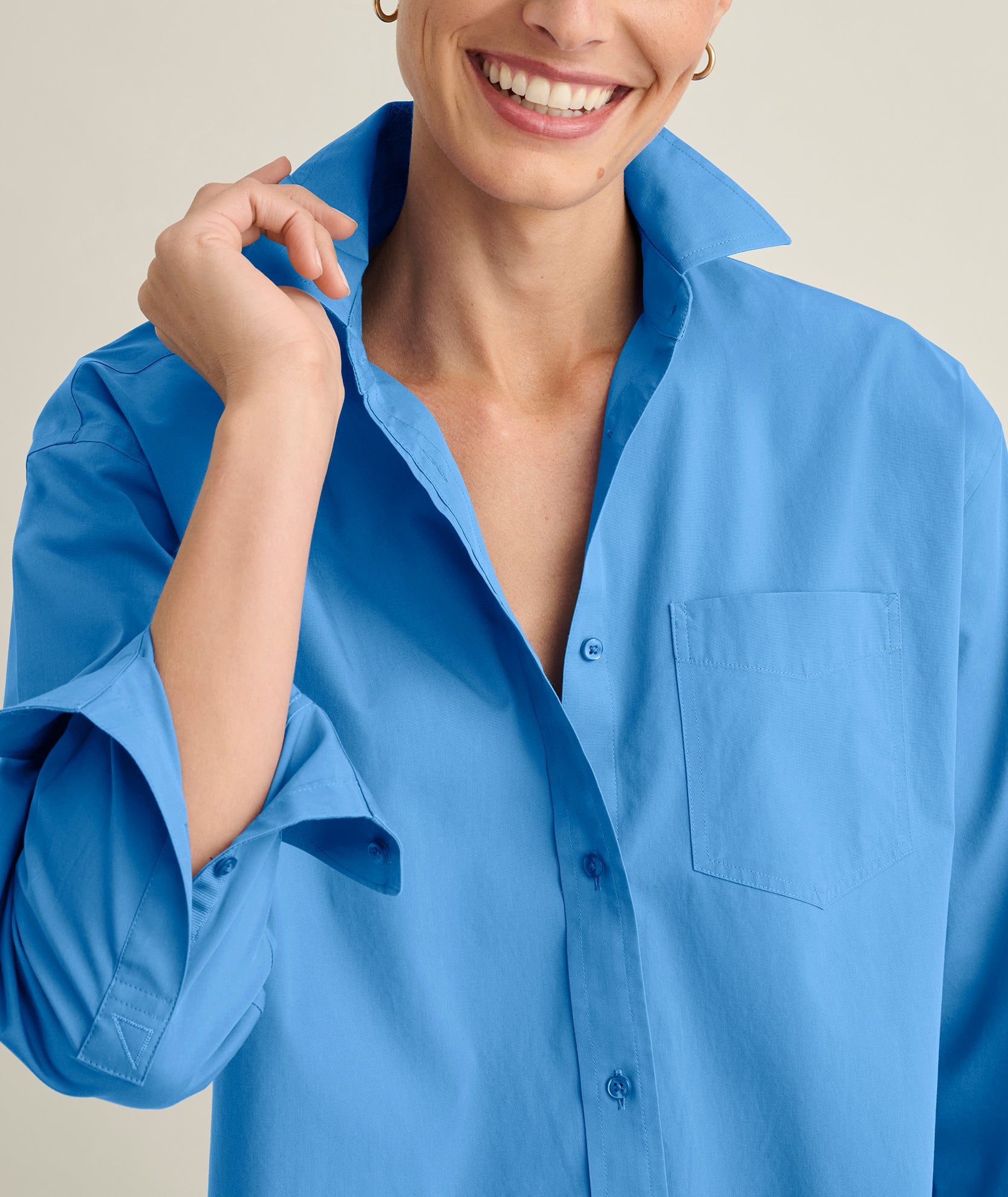 Camisa de corte holgado