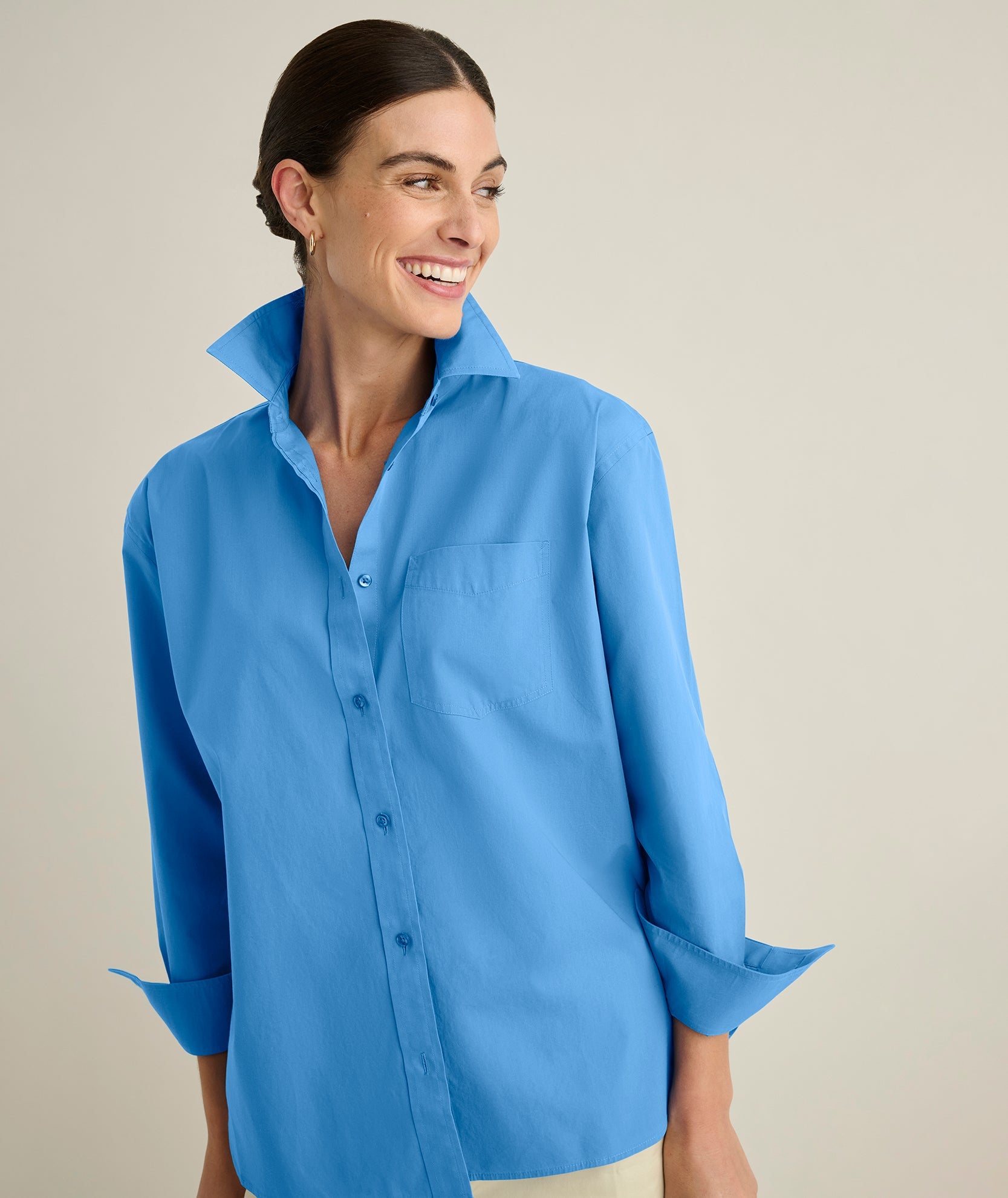 Camisa de corte holgado