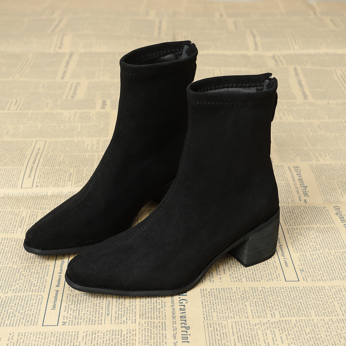 Botas elegantes de ante